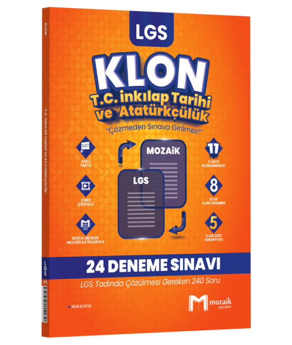 8.SINIF MOZAİK KLON DENEME İNKİLAP TARİHİ- 25-26